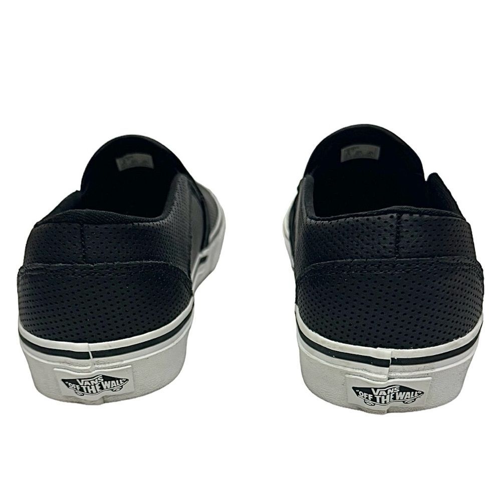 Vans Asher Perforated Women's Slip On Shoes Size 9 Medium Black Pre-Owned - Picture 10 of 12